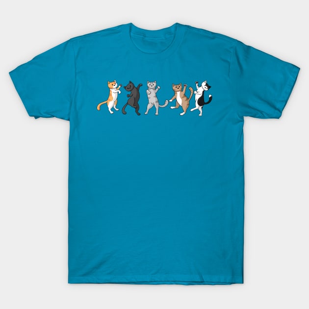 Dancing cats T-Shirt by Doodlecats 